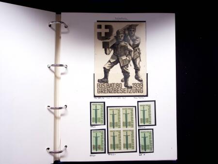 1939-45, Gut Ausgebaute Sammlung Schweiz in 9 Alben