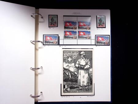 1939-45, Gut Ausgebaute Sammlung Schweiz in 9 Alben