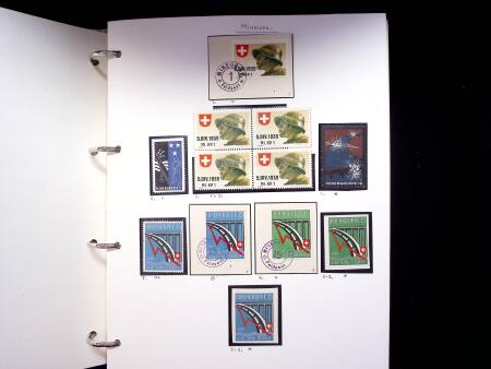 1939-45, Gut Ausgebaute Sammlung Schweiz in 9 Alben