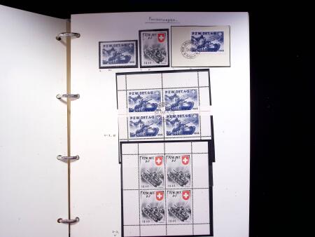 1939-45, Gut Ausgebaute Sammlung Schweiz in 9 Alben