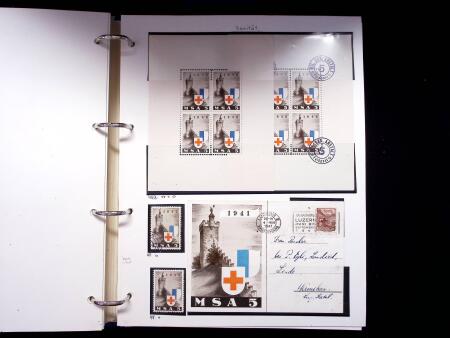 1939-45, Gut Ausgebaute Sammlung Schweiz in 9 Alben