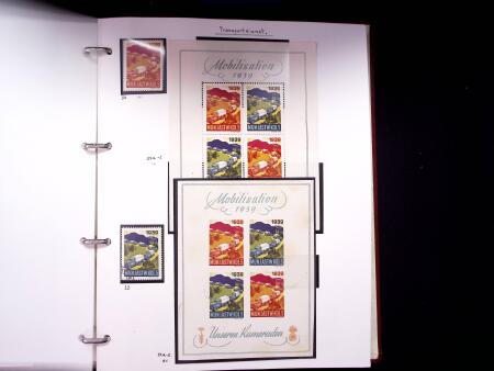1939-45, Gut Ausgebaute Sammlung Schweiz in 9 Alben
