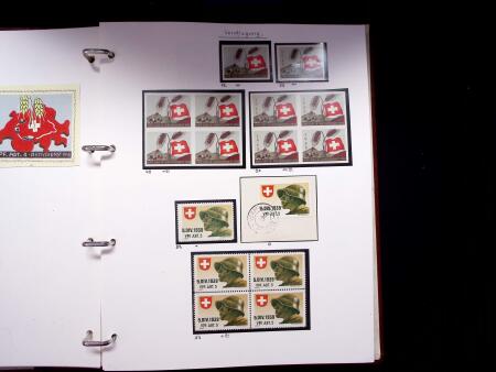 1939-45, Gut Ausgebaute Sammlung Schweiz in 9 Alben
