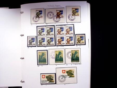 1939-45, Gut Ausgebaute Sammlung Schweiz in 9 Alben