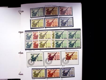 1939-45, Gut Ausgebaute Sammlung Schweiz in 9 Alben