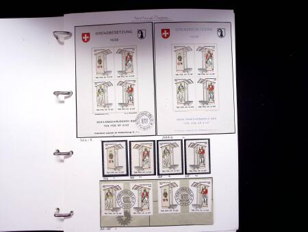1939-45, Gut Ausgebaute Sammlung Schweiz in 9 Alben
