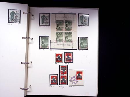 1939-45, Gut Ausgebaute Sammlung Schweiz in 9 Alben