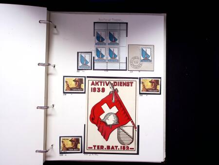 1939-45, Gut Ausgebaute Sammlung Schweiz in 9 Alben