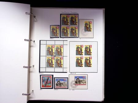 1939-45, Gut Ausgebaute Sammlung Schweiz in 9 Alben