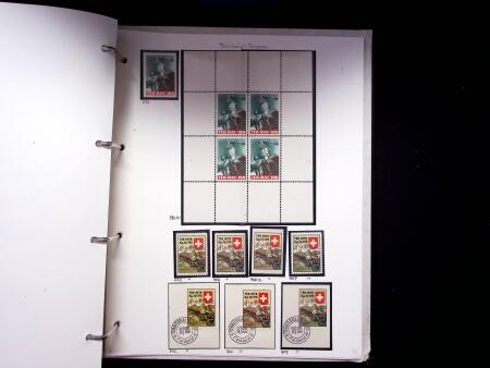 1939-45, Gut Ausgebaute Sammlung Schweiz in 9 Alben