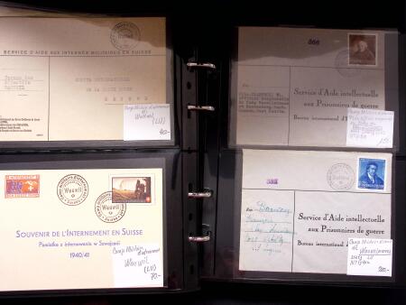 1939-45 2. Weltkrieg : INTERNLAGERPOST, Reichhaltige