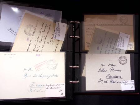 1939-45 2. Weltkrieg : INTERNLAGERPOST, Reichhaltige