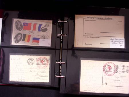 1914-18 1. Weltkrieg : INTERNLAGERPOST, Reichhaltige