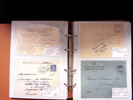 1914-18 1. Weltkrieg : INTERNLAGERPOST, Reichhaltige