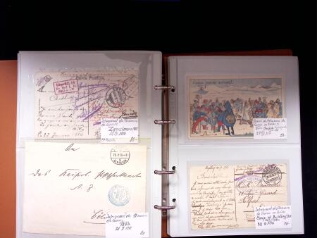 1914-18 1. Weltkrieg : INTERNLAGERPOST, Reichhaltige
