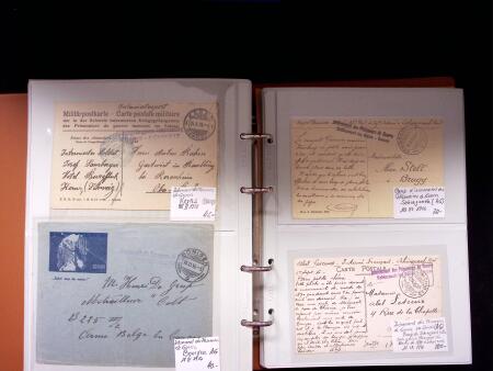 1914-18 1. Weltkrieg : INTERNLAGERPOST, Reichhaltige