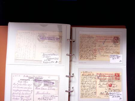 1914-18 1. Weltkrieg : INTERNLAGERPOST, Reichhaltige
