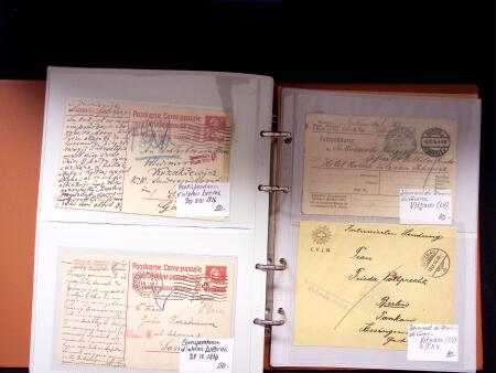 1914-18 1. Weltkrieg : INTERNLAGERPOST, Reichhaltige