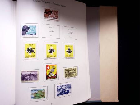1939-45 Soldatenmarken Sammlung in zwei Müller Alben