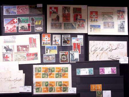 1850-1950 Lot mit Marken und Briefe, ab Vorphila. bis