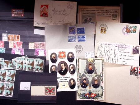 1850-1950 Lot mit Marken und Briefe, ab Vorphila. bis