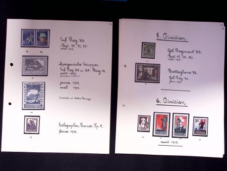 1914-18 Soldatenmarken Partie: gebraucht und ungebraucht
