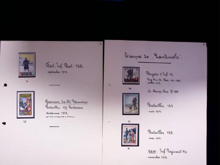 1914-18 Soldatenmarken Partie: gebraucht und ungebraucht