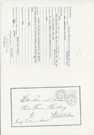 STUNNING AND RARE TWO-ISSUE COMBINATION FRANKING1873