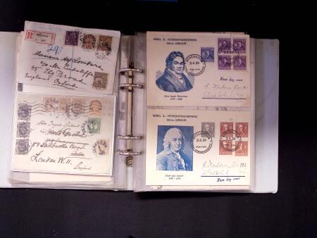 1874-1939, Lot of 43 covers and cards from Ring-type