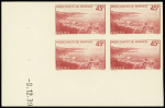 N°169/183 essaie de couleur ND en bloc de 4 avec coin