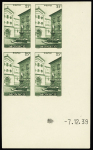 N°169/183 essaie de couleur ND en bloc de 4 avec coin