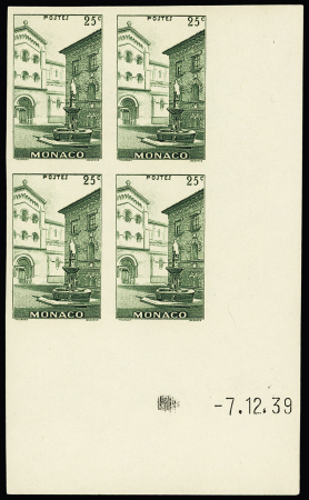 N°169/183 essaie de couleur ND en bloc de 4 avec coin