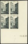 N°169/183 essaie de couleur ND en bloc de 4 avec coin