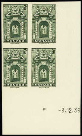 N°169/183 essaie de couleur ND en bloc de 4 avec coin