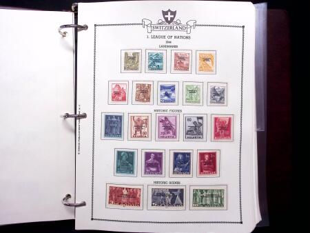 1843-2012, Reichhaltige Sammlung Schweiz in drei Alben,