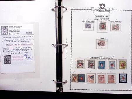 1843-2012, Reichhaltige Sammlung Schweiz in drei Alben,