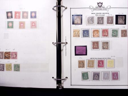 1843-2012, Reichhaltige Sammlung Schweiz in drei Alben,