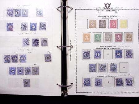 1843-2012, Reichhaltige Sammlung Schweiz in drei Alben,