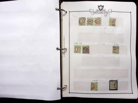 1843-2012, Reichhaltige Sammlung Schweiz in drei Alben,