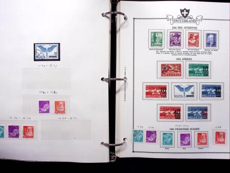 1843-2012, Reichhaltige Sammlung Schweiz in drei Alben,