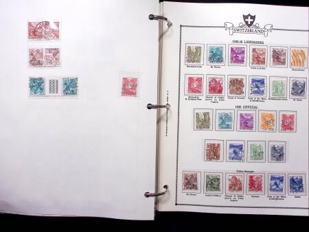 1843-2012, Reichhaltige Sammlung Schweiz in drei Alben,