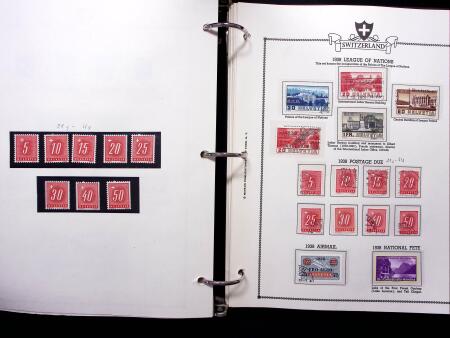 1843-2012, Reichhaltige Sammlung Schweiz in drei Alben,