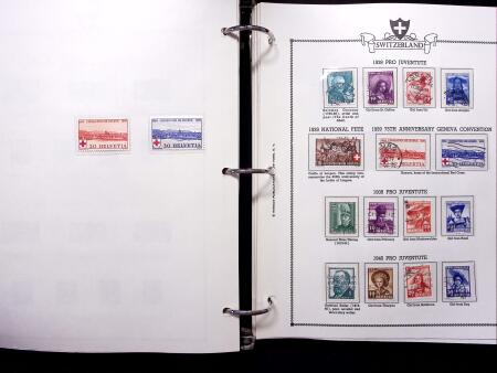 1843-2012, Reichhaltige Sammlung Schweiz in drei Alben,