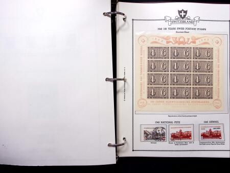1843-2012, Reichhaltige Sammlung Schweiz in drei Alben,