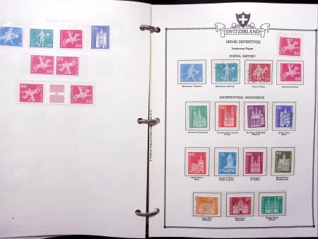 1843-2012, Reichhaltige Sammlung Schweiz in drei Alben,