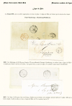 1845-1854 POSTE FERROVIAIRE - Premiers cachets de ligne