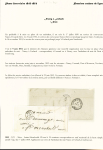 1845-1854 POSTE FERROVIAIRE - Premiers cachets de ligne
