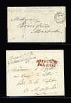 1800-1950, Stock de plus de 500 lettres sélectionnées
