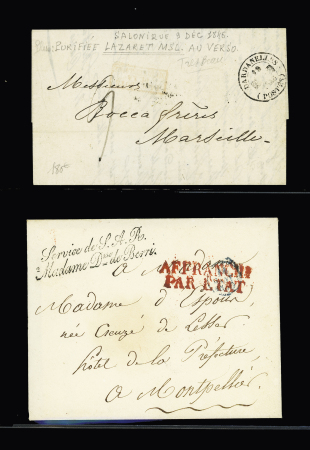 1800-1950, Stock de plus de 500 lettres sélectionnées