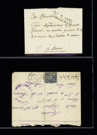 1800-1950, Stock de plus de 500 lettres sélectionnées